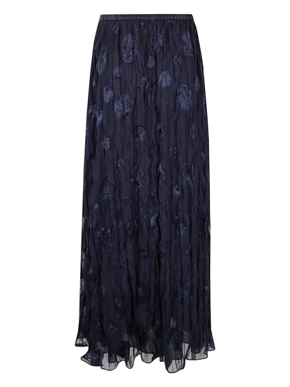 Patterned-Jacquard Maxi Skirt