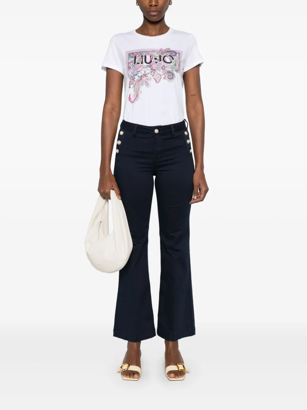 Crystal-Embellishment T-Shirt