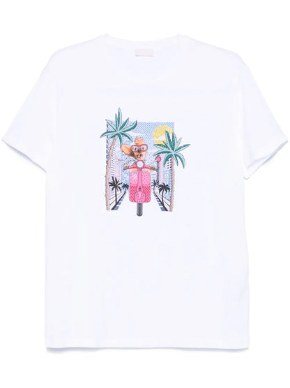 Crystal-Embellished T-Shirt