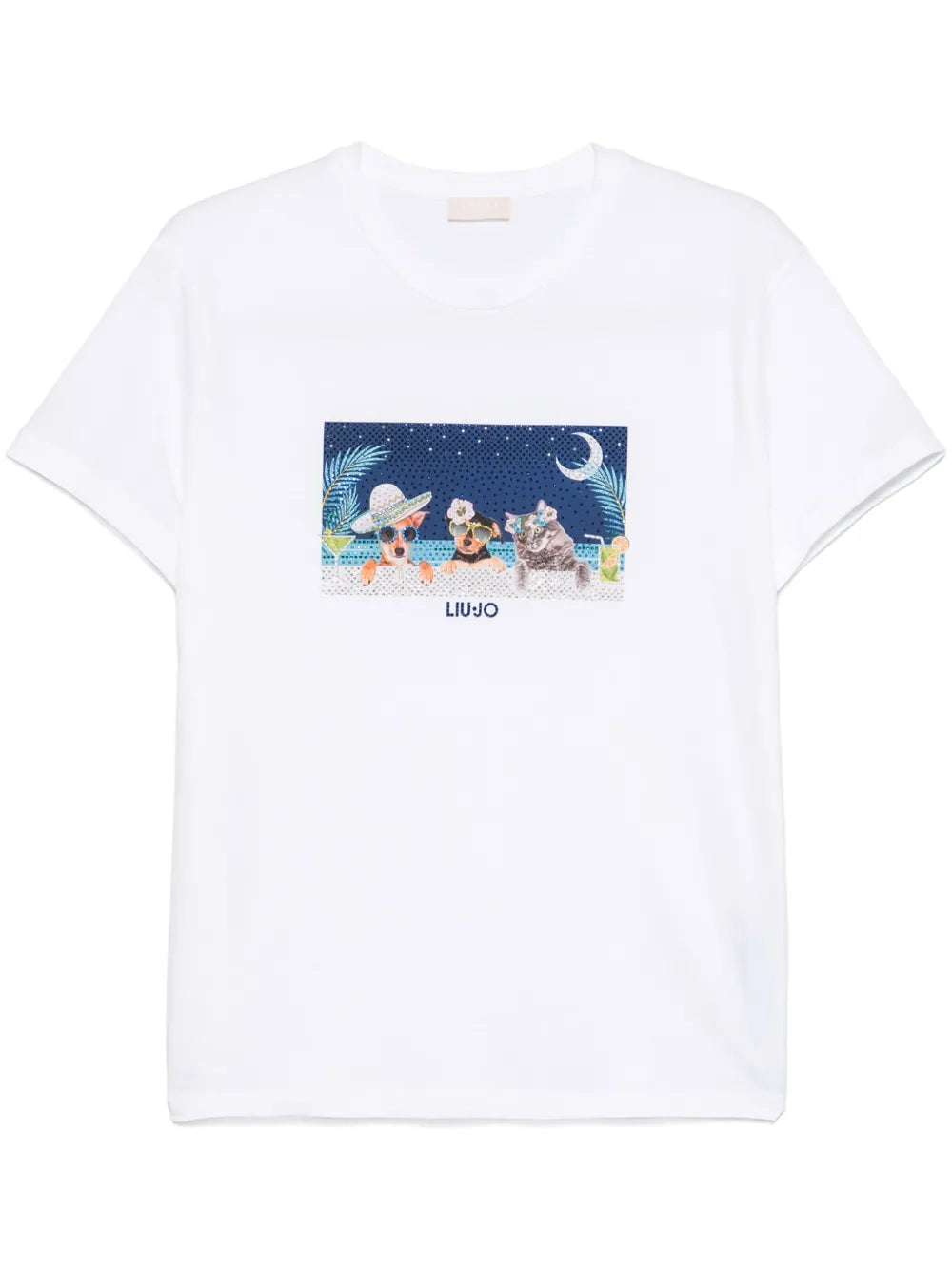 Crystal-Embellished T-Shirt