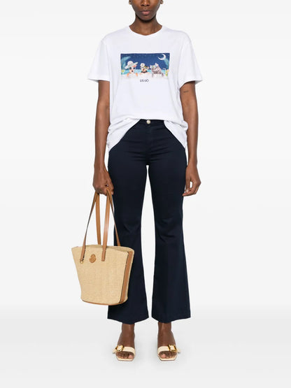 Crystal-Embellished T-Shirt