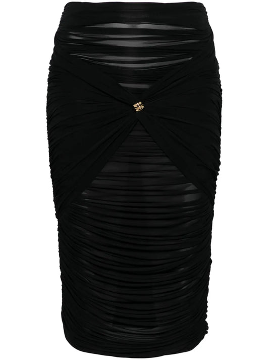 Draped Midi Skirt