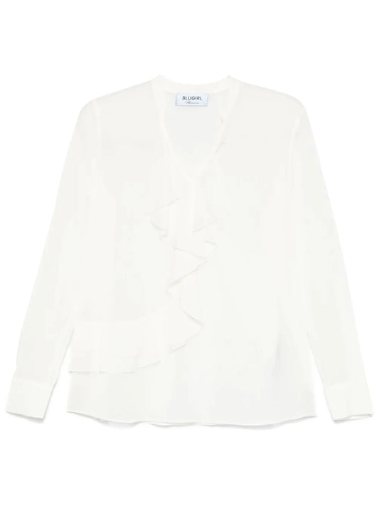 Ruffle-Detail Blouse