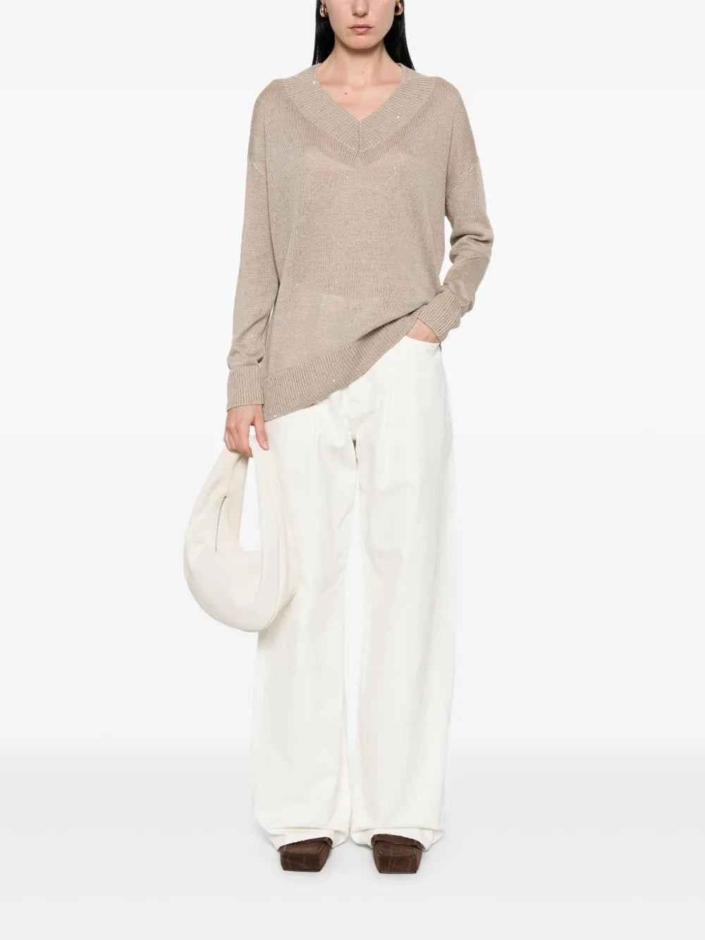Sequin-Embellished Sweater