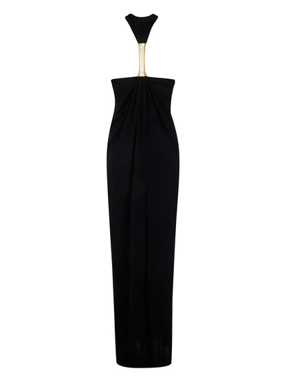 Halterneck Midi Dress