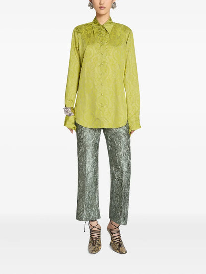 Crease-Effect Trousers