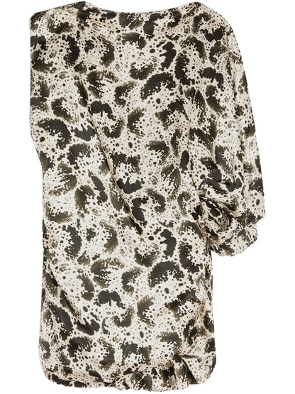 Abstract-Pattern Print Top