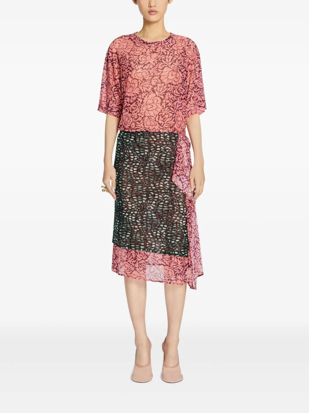 Layered Midi Skirt