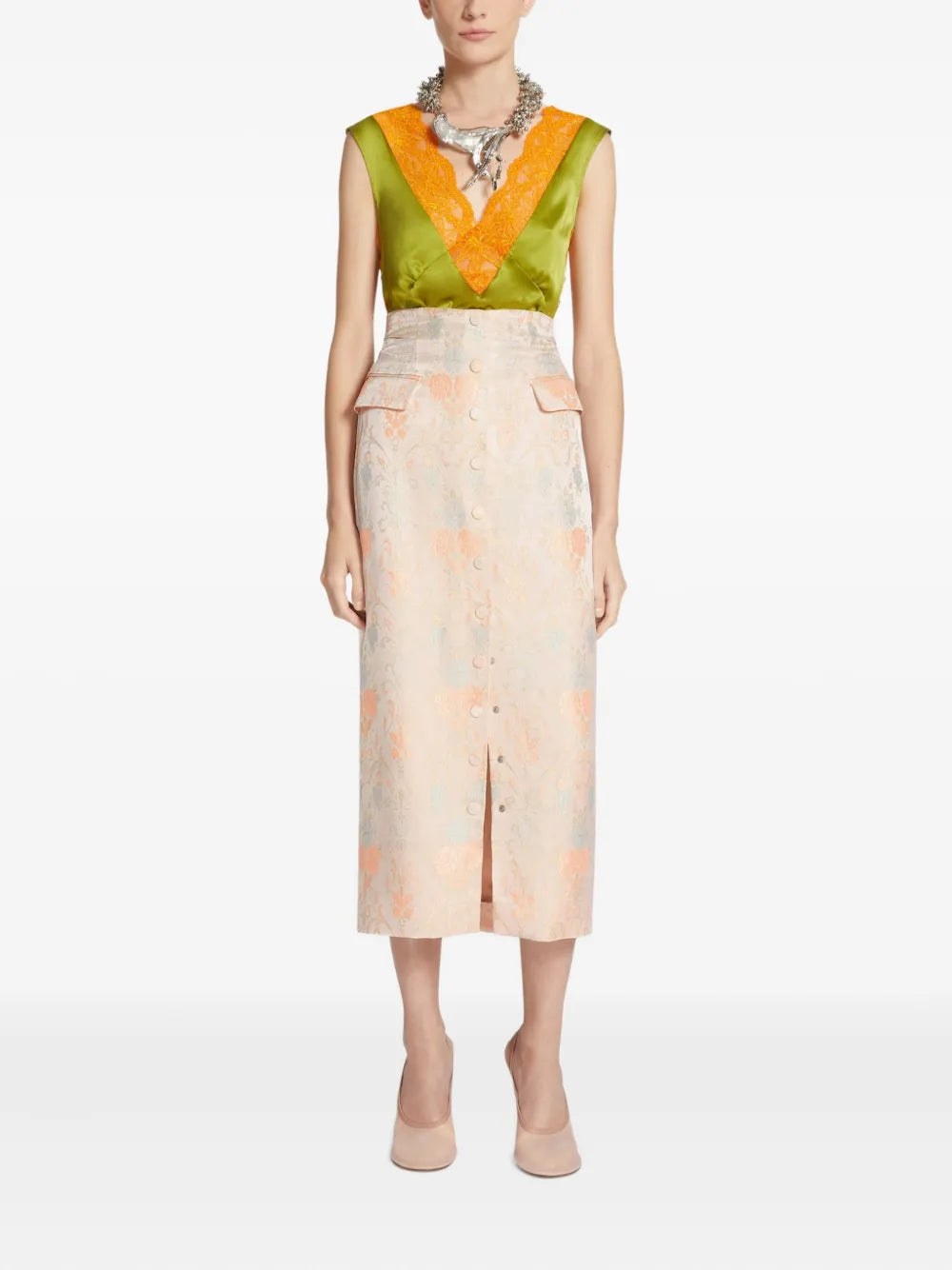 Jacquard Midi Skirt