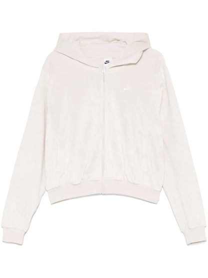 Velour Full-Zip Hoodie