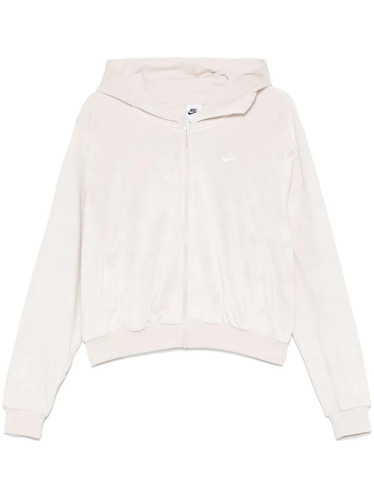 Velour Full-Zip Hoodie