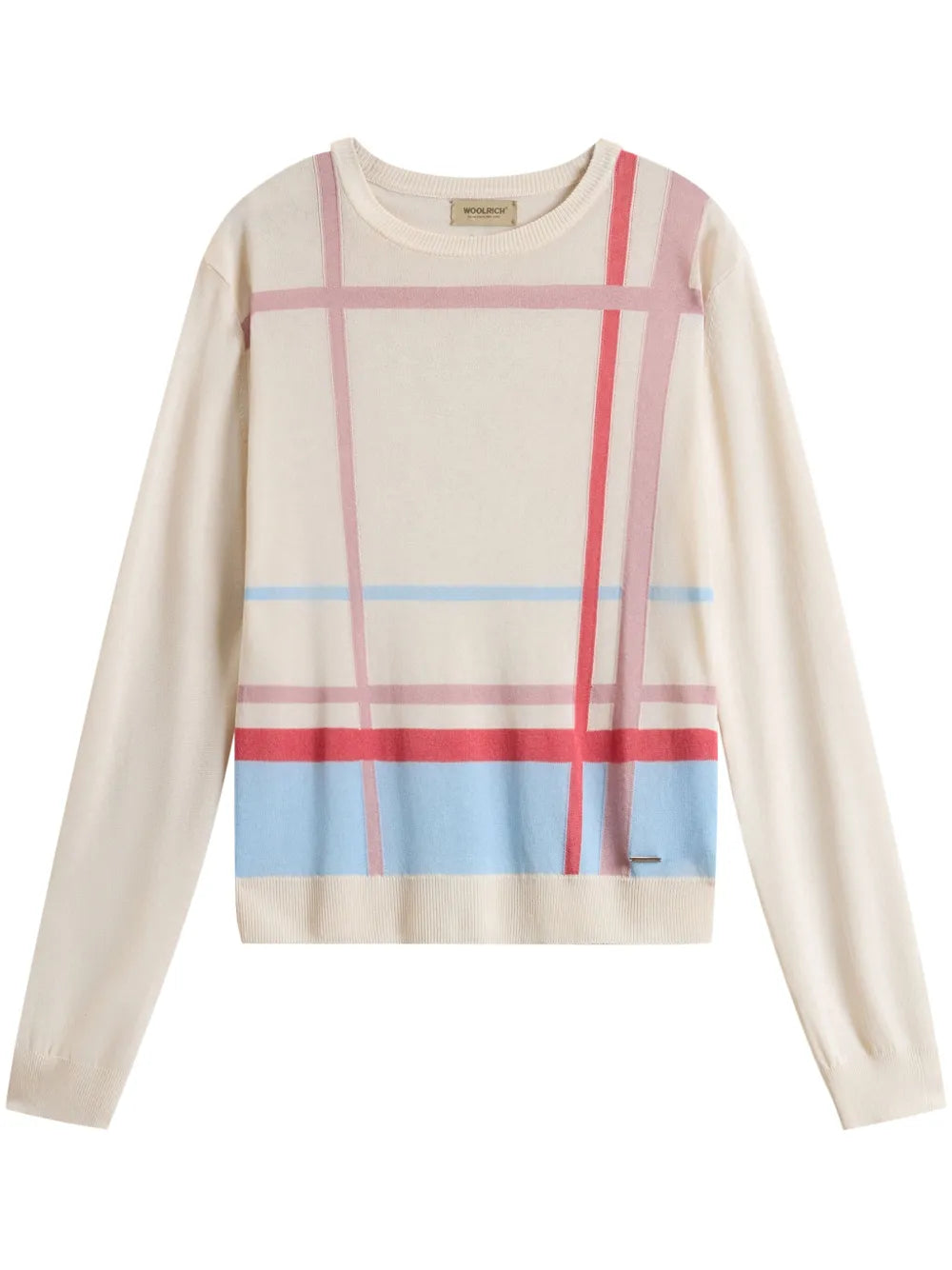 Sheer Crew-Neck Sweater
