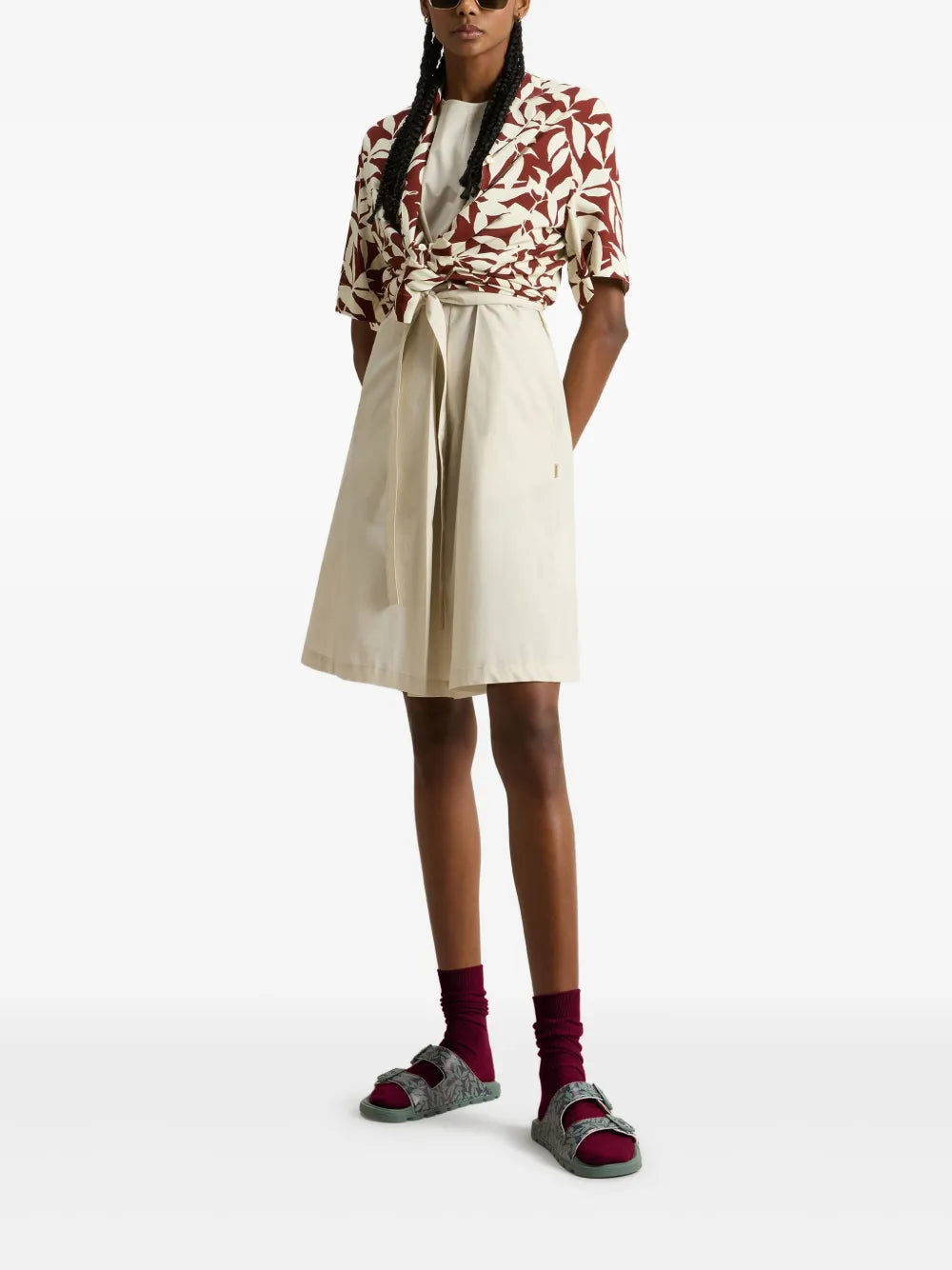 Poplin Belted Dress