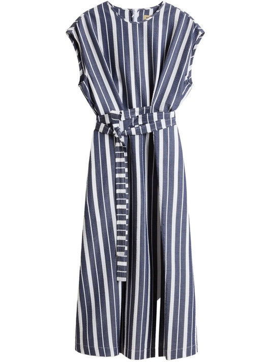 Striped Belted Dress