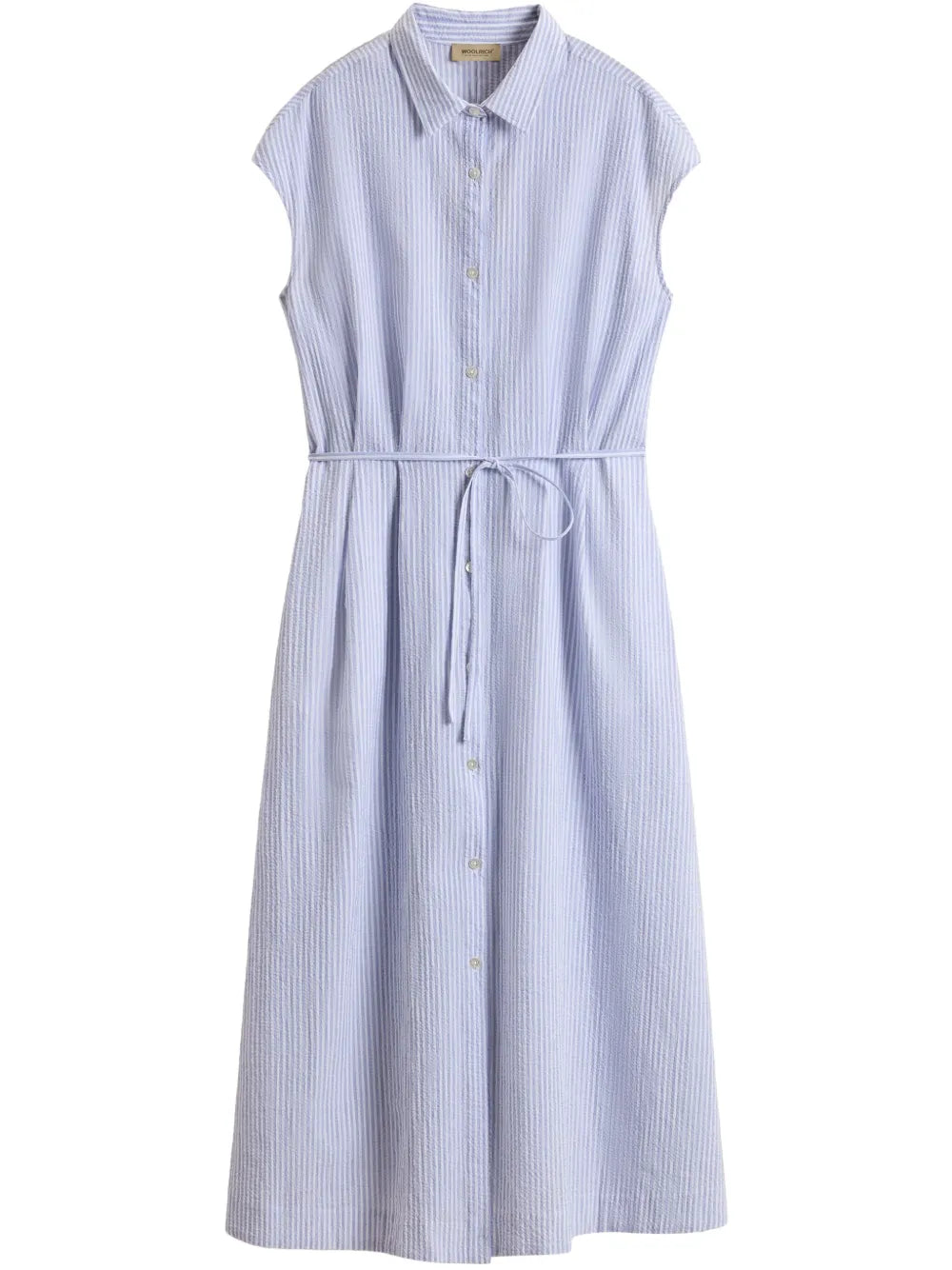Pinstriped Shirt Dress