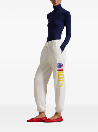 Logo Print Track Pants