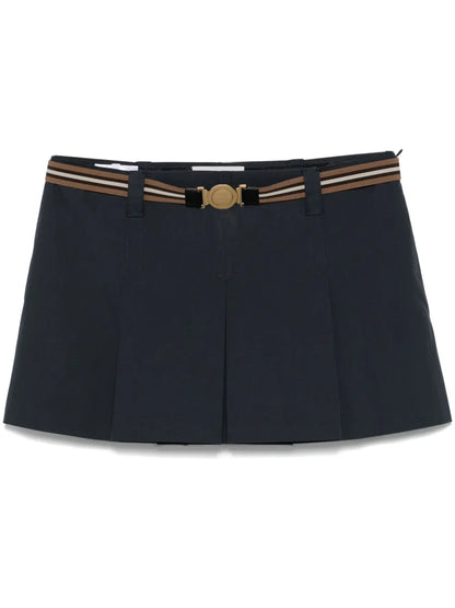 Pleated Mini Skirt