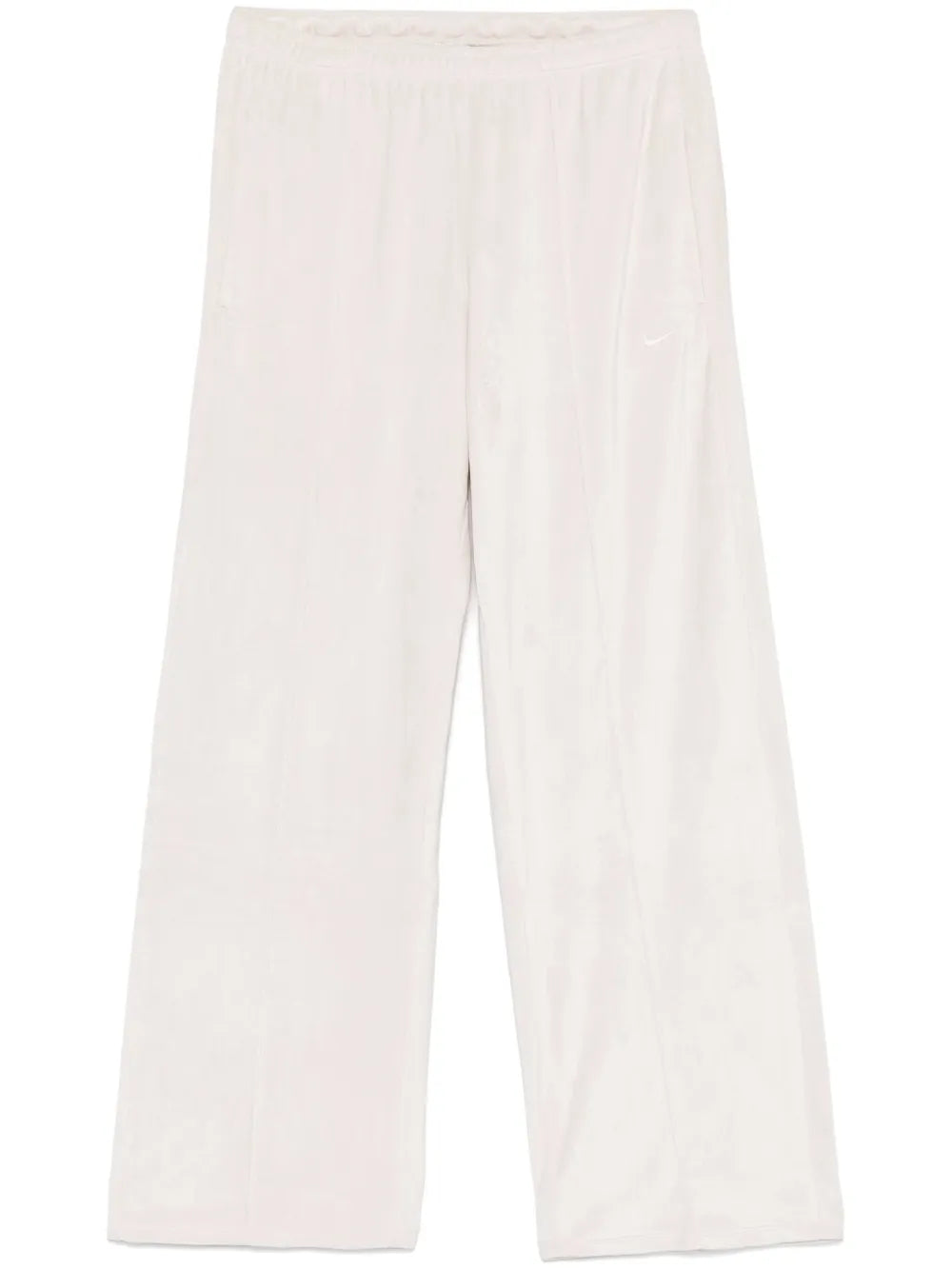 Mid-Rise Velour Track Pants
