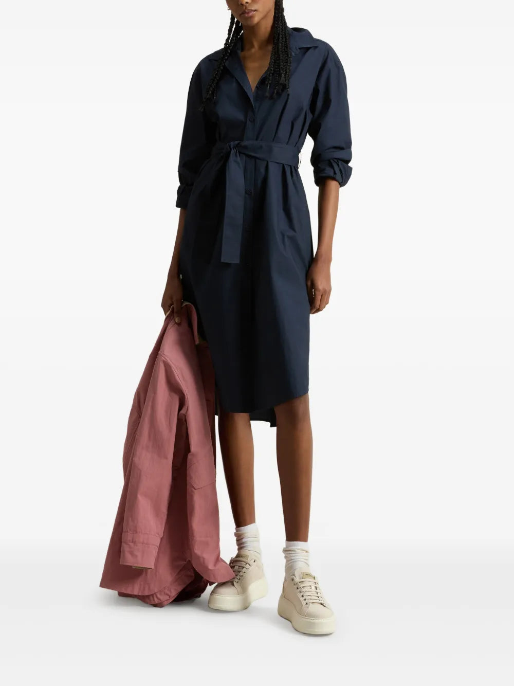 Belted Shirt Dress