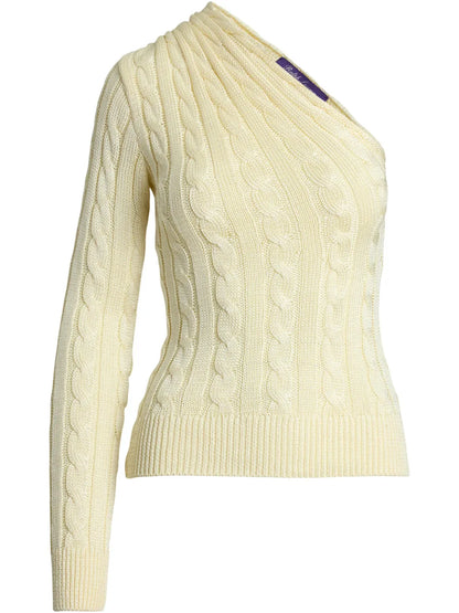 One-Shoulder Knitted Top