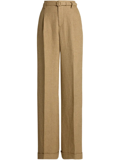 Dogtooth-Pattern Trousers
