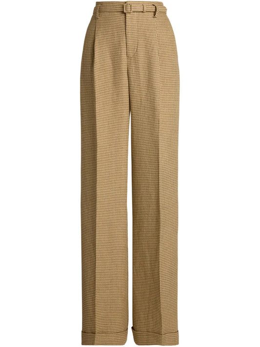 Dogtooth-Pattern Trousers