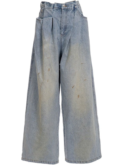 Treated Folded Jeans
