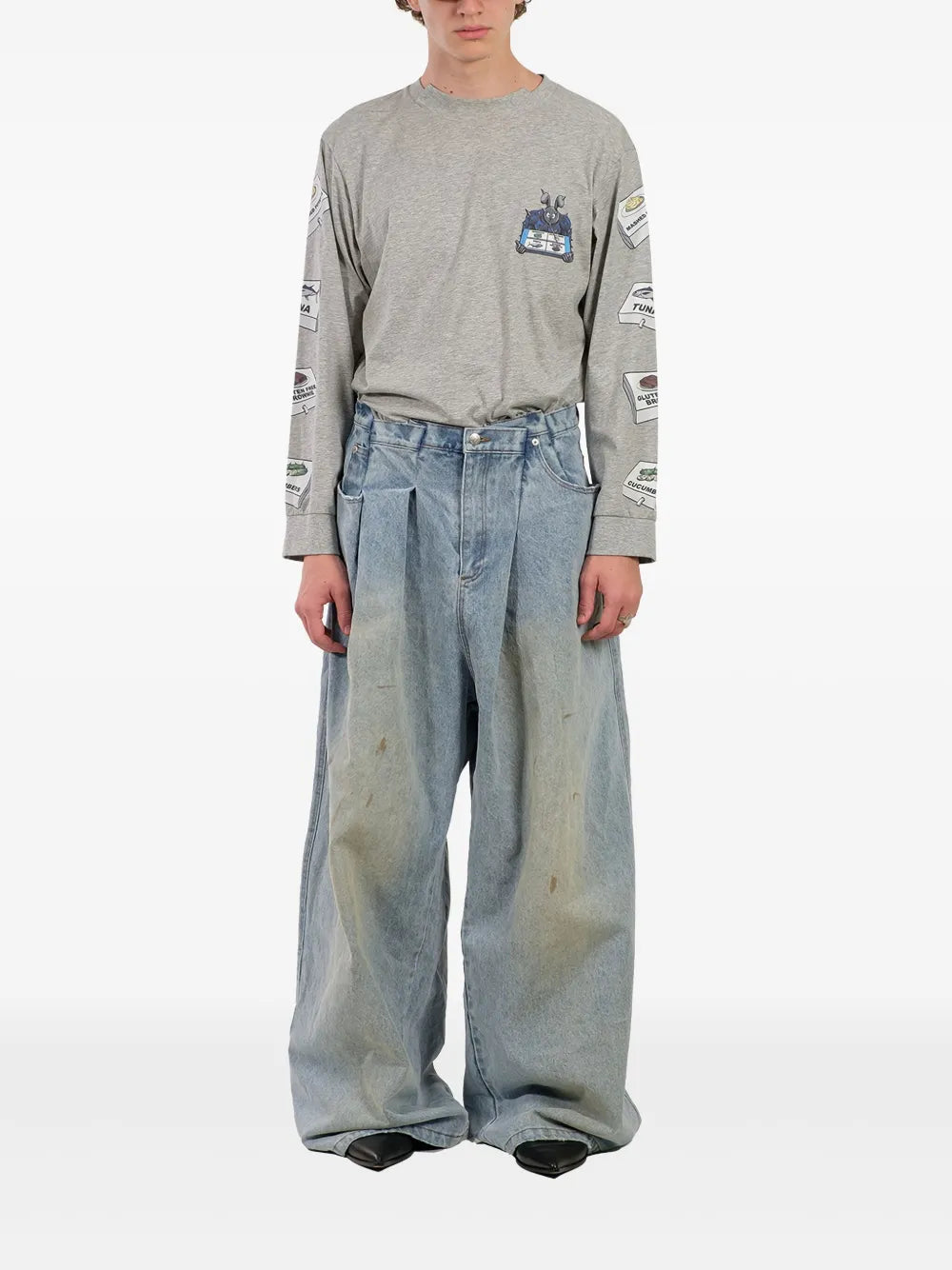 Treated Folded Jeans