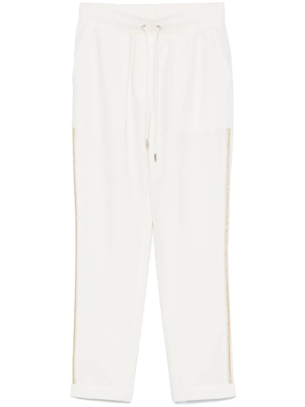 Rhinestone-Embellished Trousers