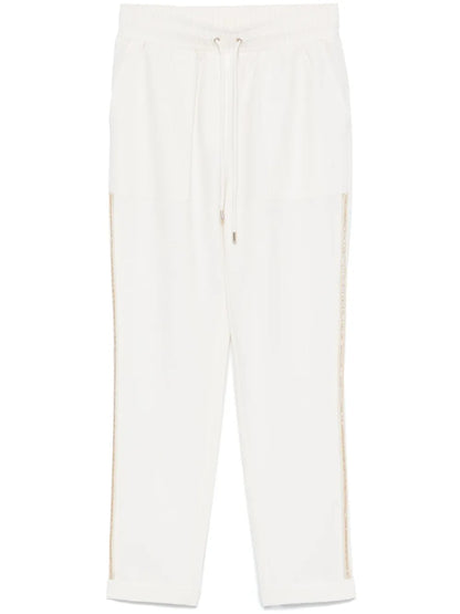 Rhinestone-Embellished Trousers