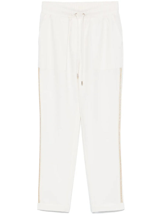 Rhinestone-Embellished Trousers