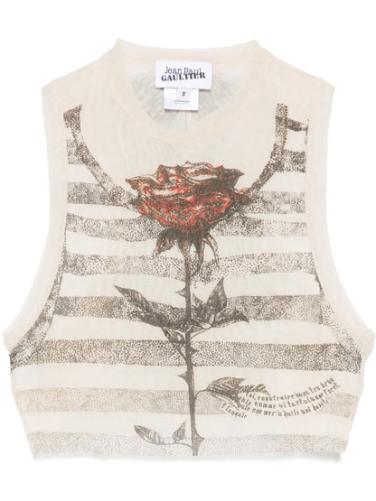 Tattoo Marinière Top