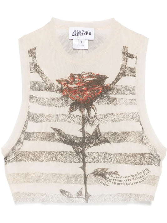 Tattoo Marinière Top