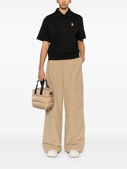 Logo-Patch Cotton Polo Shirt