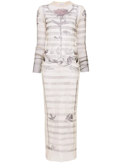 Tattoo Marinière Maxi Dress