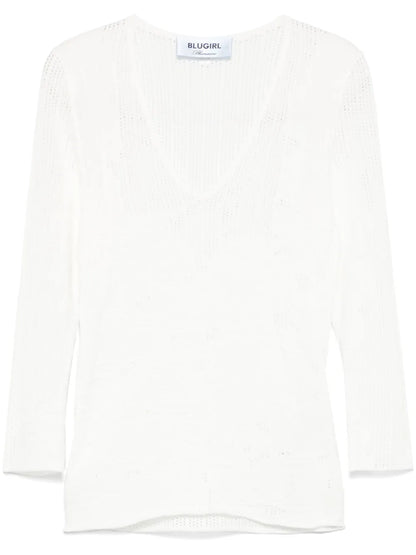 Open-Knit T-Shirt