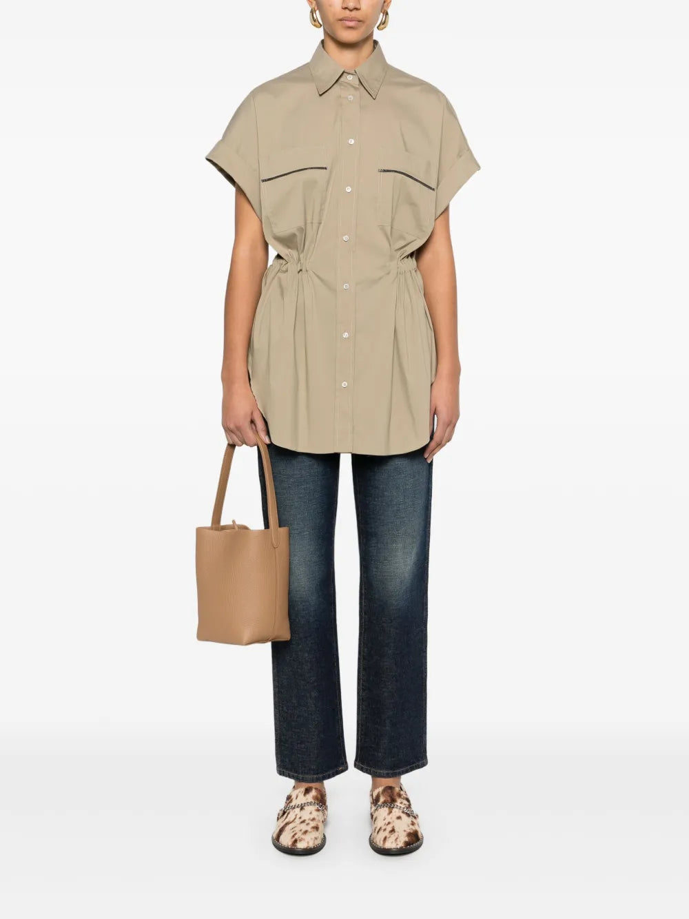 Bead-Detail Shirt