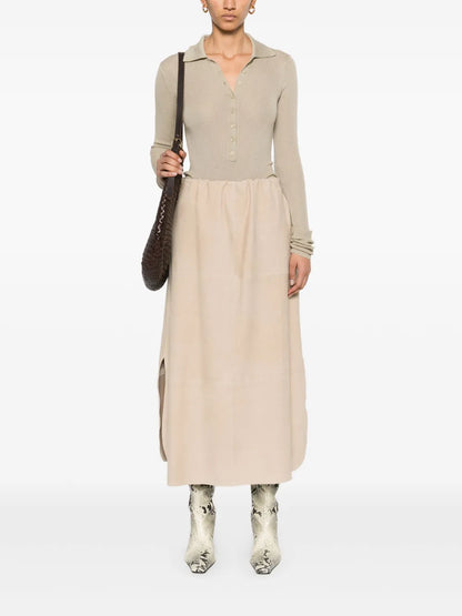 Cinza Midi Skirt