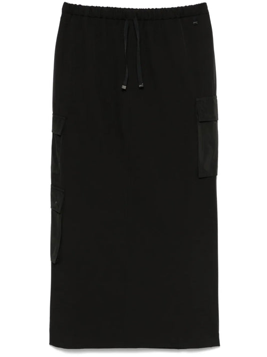 Drawstring Midi Skirt