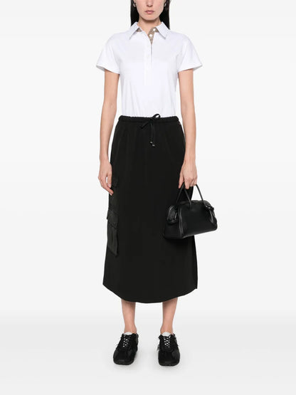 Drawstring Midi Skirt