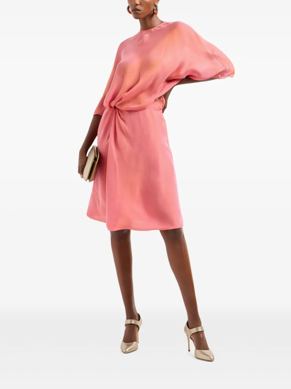 Round Neck Midi Dress