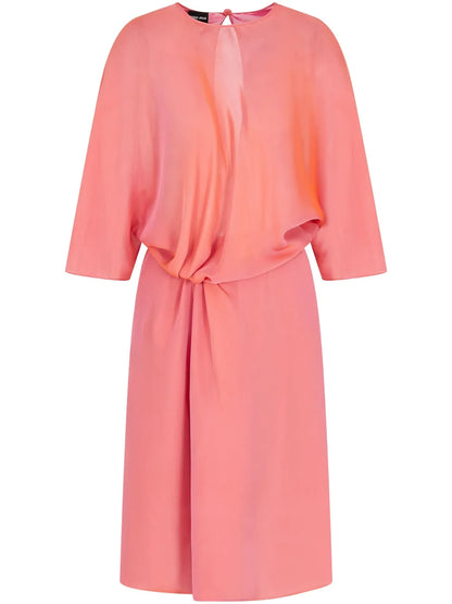 Round Neck Midi Dress