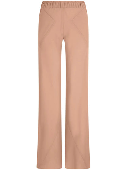 Mulberry-Silk Palazzo Pants