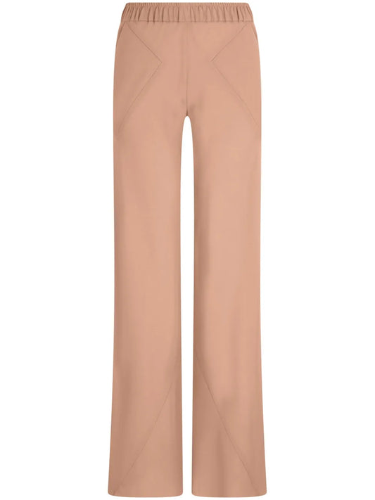 Mulberry-Silk Palazzo Pants