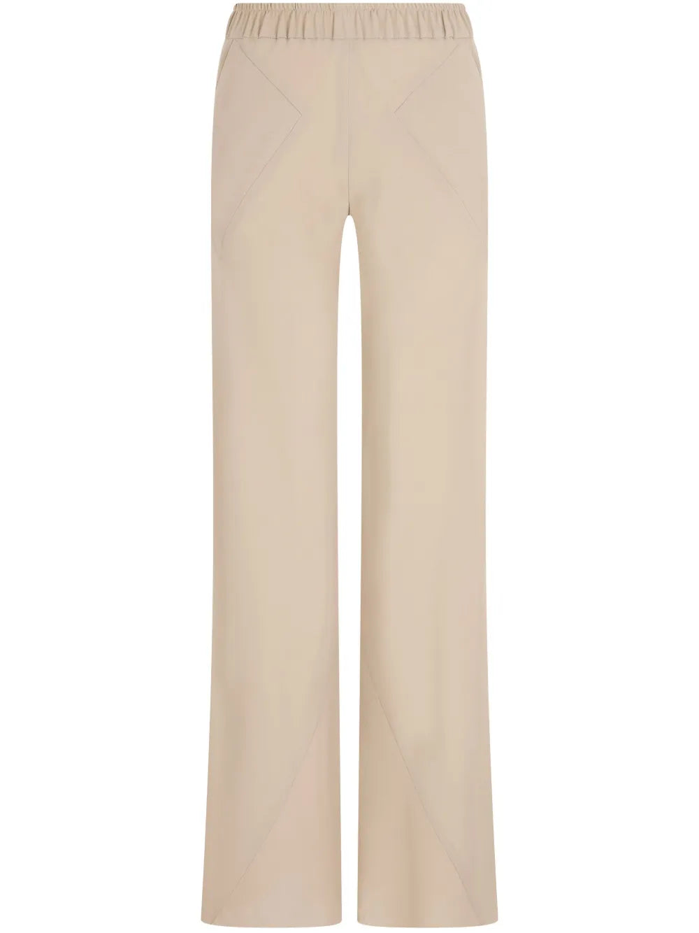 Flared Silk Track Pants