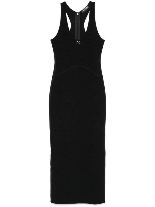 Dk-Logo Knit Maxi Dress