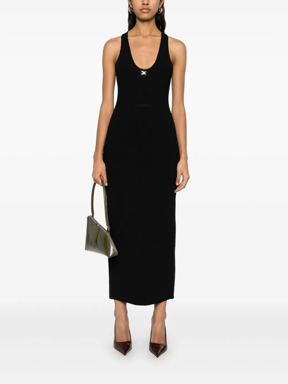 Dk-Logo Knit Maxi Dress