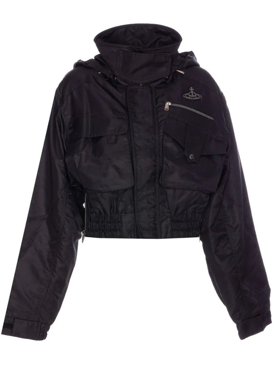 Cropped Bomber Jacket