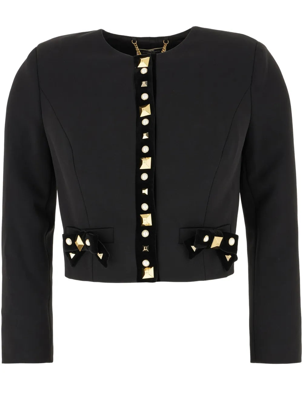 Studded-Trim Jacket