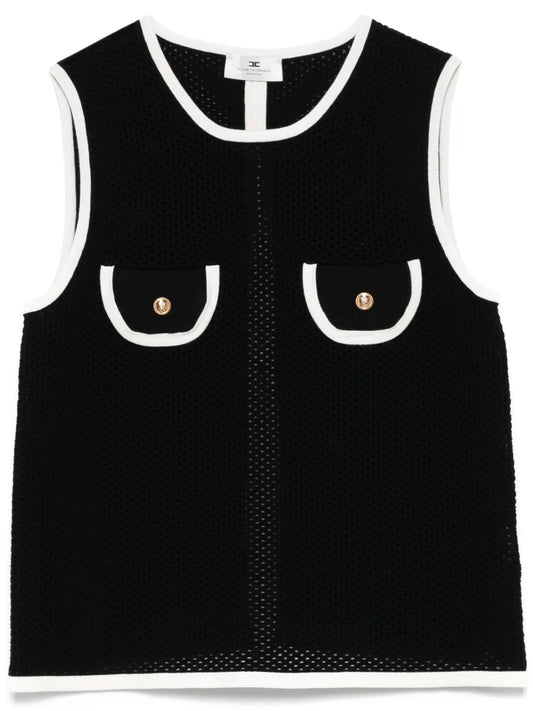 Open-Knit Tank Top